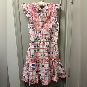 Oliphant Sleeveless Smocked Waist Dress